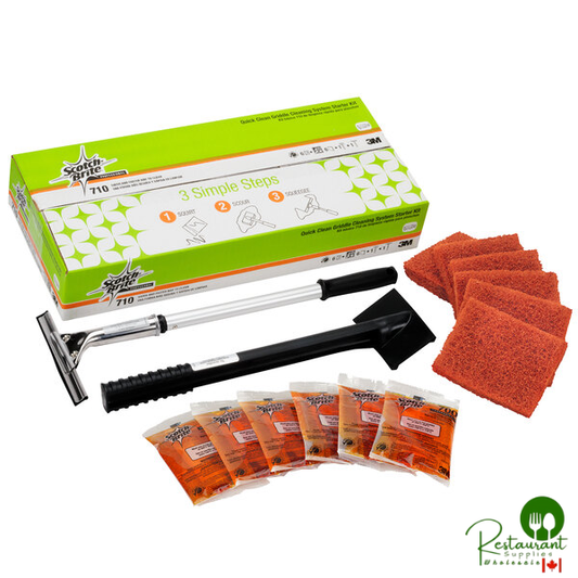 3M 710 Scotch-Brite™ Quick Clean Griddle Cleaning System Starter Kit