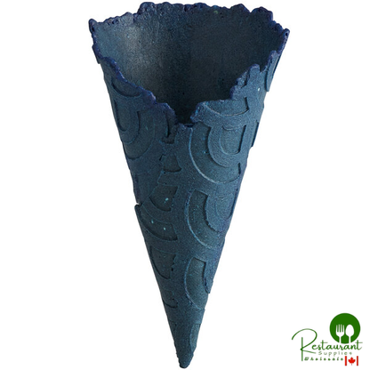 The Konery Salted Blue Corn Waffle Cones - 144/Case