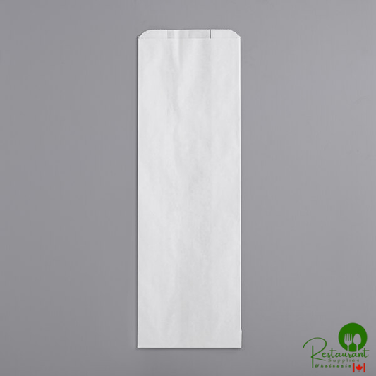 Bagcraft Packaging 300167 6" x 3 1/2" x 18" White Bread Bag - 1,000/Case