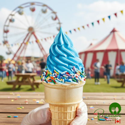 Phillips Blue Raspberry Ice Cream Shell Coating - #10 Can - 6/Case