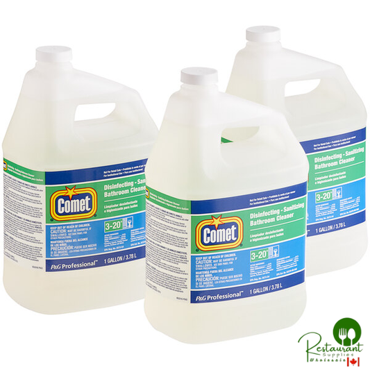 Comet 22570 Disinfecting / Sanitizing Bathroom Cleaner Ready-to-Use Refill 1 Gallon - 3/Case