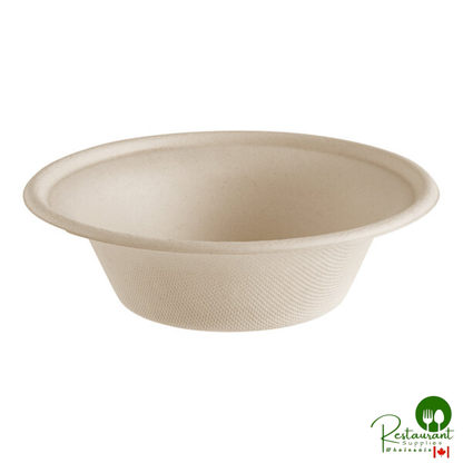 World Centric 11.5 oz. Compostable Fiber Bowl with Leaf Plus - 1,000/Case