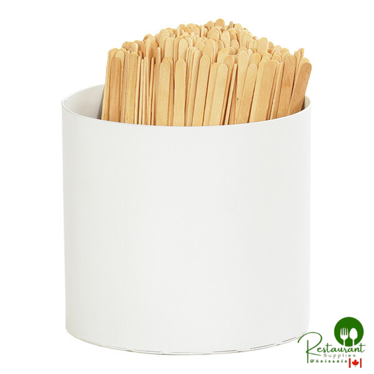 Cal-Mil Juno 4 1/2" x 4" White Round Metal Modular Condiment Display