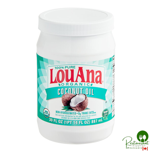 LouAna Organic Coconut Oil 30 oz. - 6/Case