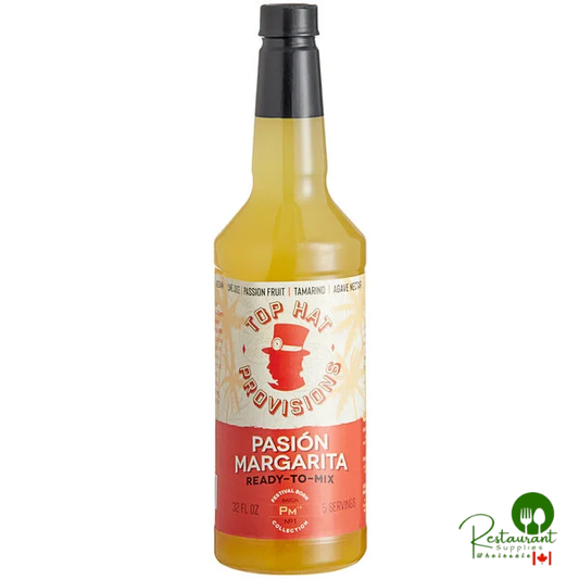 Top Hat Provisions Passion Fruit Margarita Mix 32 fl. oz. - 12/Case