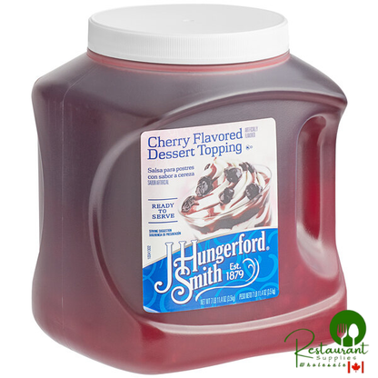 J. Hungerford Smith Cherry Dessert Topping 123.4 oz. - 3/Case