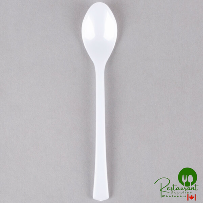 Fineline Tiny Temptations 4" Tiny Tasters Silver Plastic Tasting Spoon - 960/Case