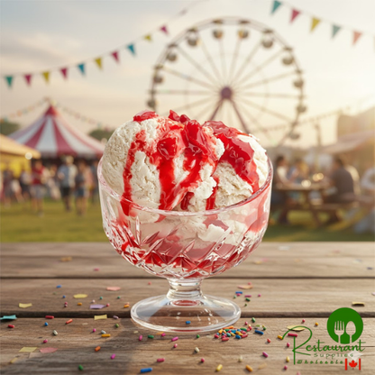 J. Hungerford Smith Cherry Dessert Topping 123.4 oz. - 3/Case