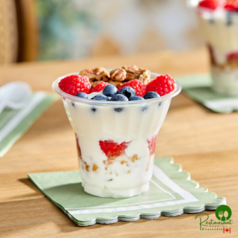 9 oz. Clear PET Plastic Parfait / Dessert Cup By Prime - 1,000/Case