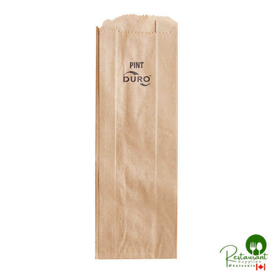 Duro Pint Size Brown Paper Bag - 500/Bundle