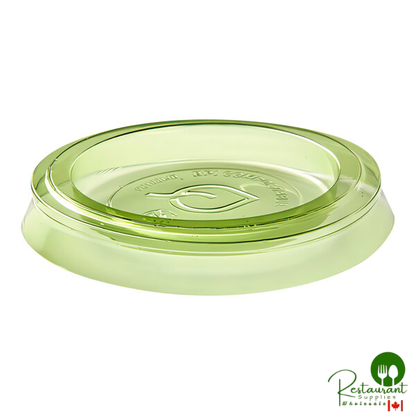 Eco-Products Veridian 1 oz. Compostable Green PLA Plastic Portion Cup Lid - 5,000/Case