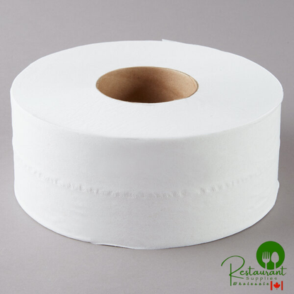 Merfin 162 Universal 2-Ply Jumbo 1000' Toilet Paper Roll with 9" Diameter - 12/Case