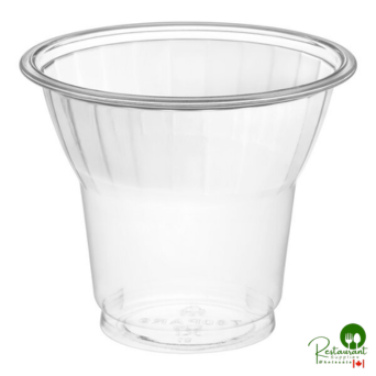 9 oz. Clear PET Plastic Parfait / Dessert Cup By Prime - 1,000/Case