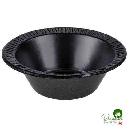 Dart 5BWBQ Quiet Classic 5-6 oz. Black Laminated Round Foam Bowl - 1,000/Case