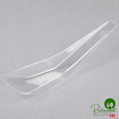 Fineline Tiny Temptations 5" Tiny Tensils Disposable Black Plastic Spoon - 200/Case