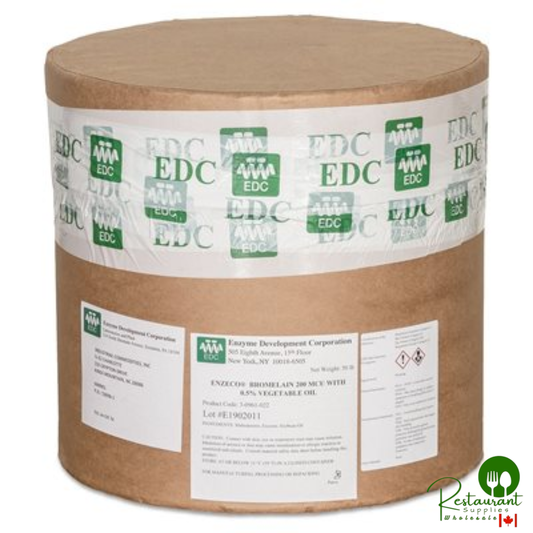 ENZECO Bromelain 200 MCU w / 0.5% Vegetable Oil - 50 lb Drum