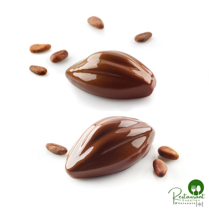 Silikomart CACAO 120 6 Compartment Silicone Baking Mold with Border and Plastic Cutter - 4" x 2 3/16" x 1 5/8" Cavities