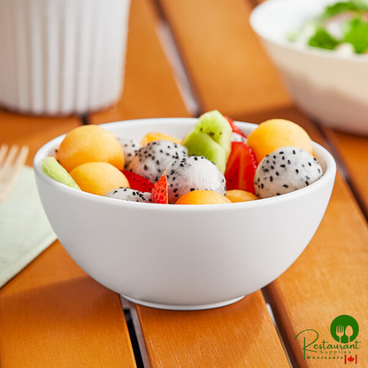 World Centric ZeroWare Reusable 16 oz. PLA White Bowl - 60/Case