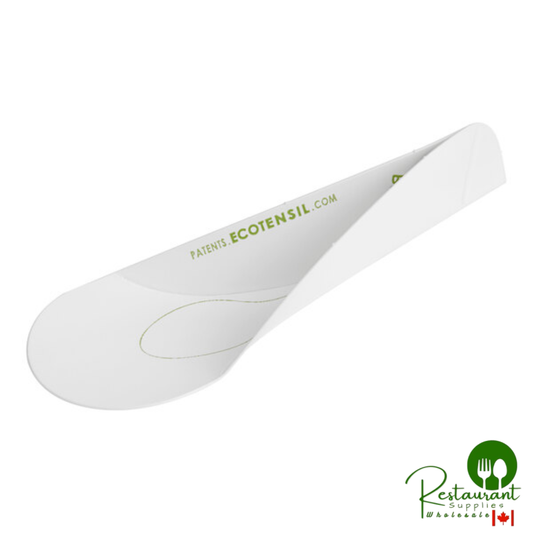 EcoTensil® EcoTaster® Mid GreenDot™ 3 3/4" Compostable Paperboard Tasting Spoon - 2,500/Case