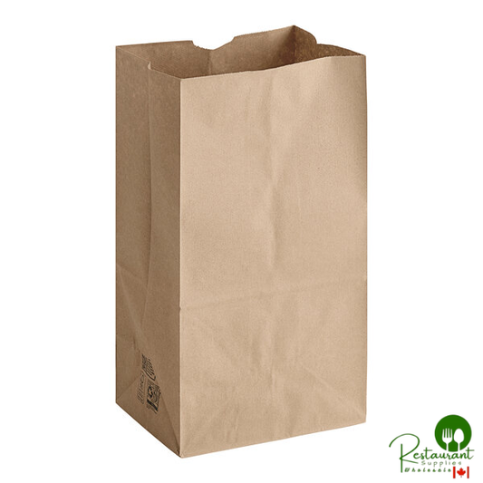 Duro Husky Dubl Life 25 lb. Shorty Heavy Duty Natural Kraft Bag - 400/Bundle