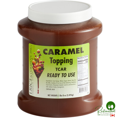 I. Rice 1/2 Gallon Caramel Dessert / Sundae Topping - 6/Case