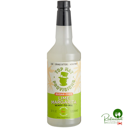 Top Hat Provisions Sugar-Free Margarita Mix 32 fl. oz. - 12/Case