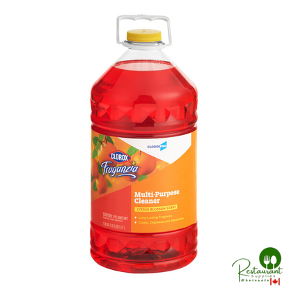 CloroxPro Clorox Fraganzia CLO60615CT 1.36 Gallon Citrus Blossom Scent Multi-Purpose Cleaner - 3/Case