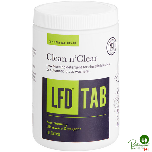 National Chemicals Inc. 23012 LFD Low Foam Bar Glass Detergent Tablet 100 Count - 6/Case