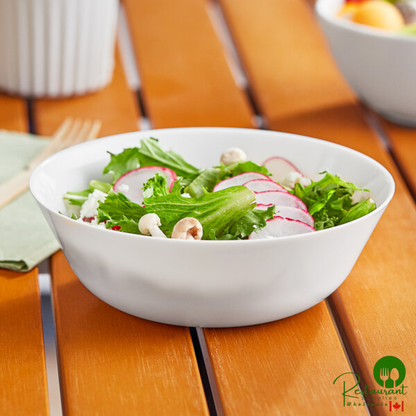 World Centric ZeroWare Reusable 20 oz. PLA White Bowl - 50/Case