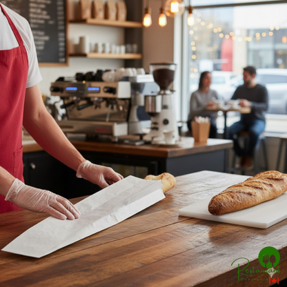 Bagcraft Packaging 300174 4 1/2" x 2 1/2" x 28" White Bread Bag - 1,000/Case