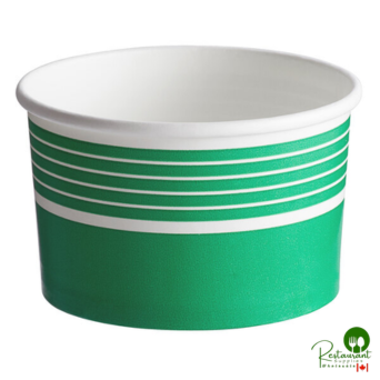 16 oz. Green Paper Frozen Yogurt / Soup / Food Cup By Prime - 1,000/Case