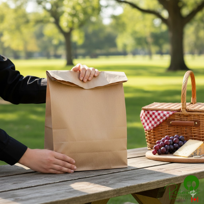 Duro 12" x 15" Brown Merchandise Bag - 1,000/Bundle