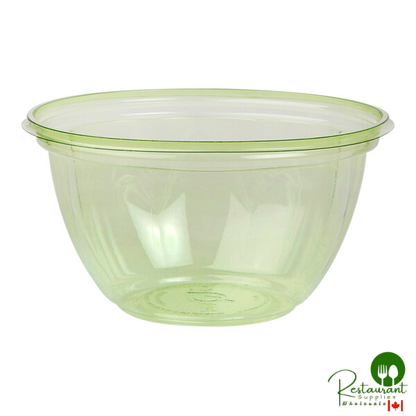 Eco-Products Veridian 18 oz. Compostable Green PLA Plastic Salad Bowl with Lid - 150/Case