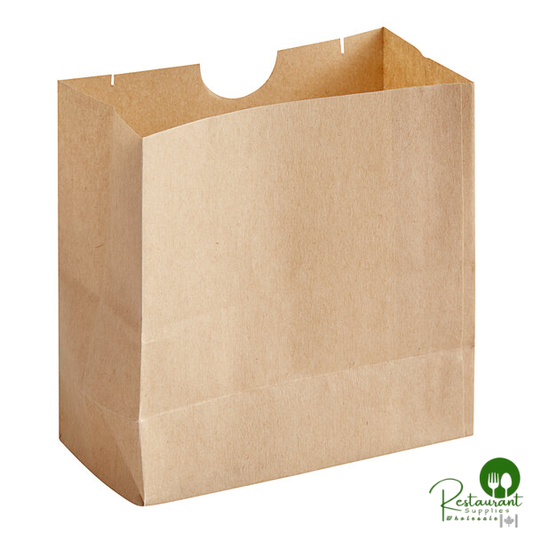 Metalcraft SBN3 Natural 3 3/8" x 1 3/4" x 3 1/2" Mini Snack Bag by Paper - 250/Case