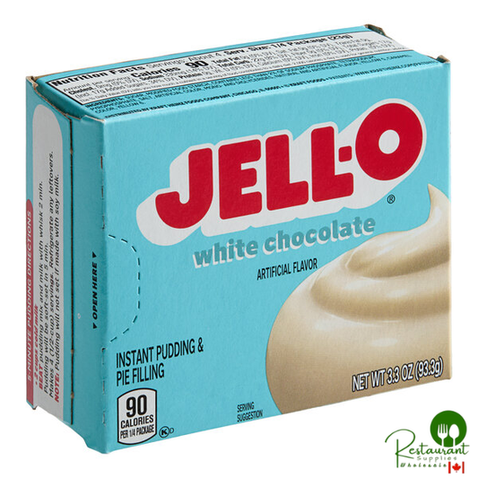 JELL-O Instant White Chocolate Pudding & Pie Filling Mix 3.3 oz. - 24/Case