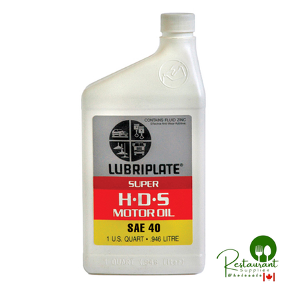L0792-054 LUBRIPLATE SUPER HDS MOTOR OIL SAE 40 – CASE OF 12 – 1 QUART BOTTLES