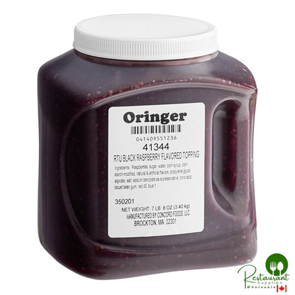 Oringer Seeded Black Raspberry Dessert / Sundae Topping 3/4 Gallon