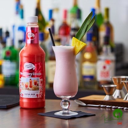 Master of Mixes 1 Liter Strawberry Colada Mix - 12/Case