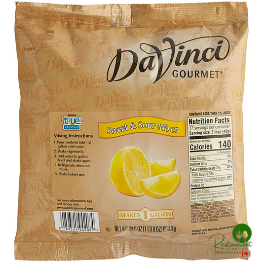 DaVinci Gourmet Sweet and Sour Cocktail Mixer 23 oz. - 12/Case
