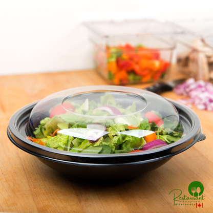 Sabert 52048A100 FreshPack Clear Dome Lid for Shallow 24 and 32 oz. Bowls, Round 48 oz. Bowls - 100/Case