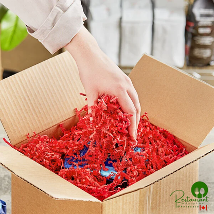 10 lb. Crinkle Paper Shred Red By Prime