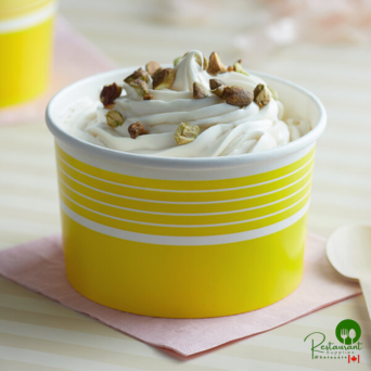 16 oz. Yellow Paper Frozen Yogurt / Soup / Food Cup By Prime - 1,000/Case
