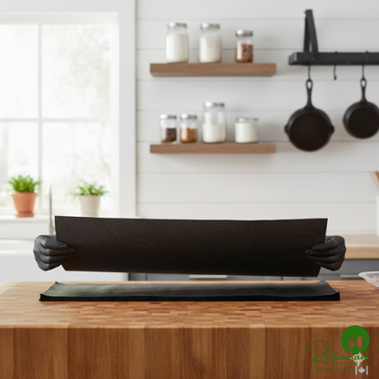 10" x 30" 40 lb. Black Steak Paper Sheets By Prime - 1,000/Case