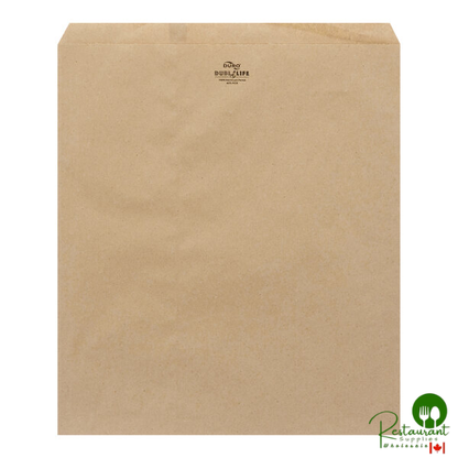 Duro 15" x 18" Brown Merchandise Bag - 500/Bundle