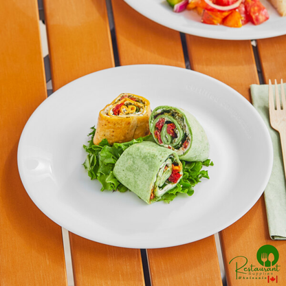 World Centric ZeroWare Reusable 9" PLA White Plate - 50/Case