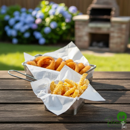 9" x 12" Customizable White Basket Liner / Deli Wrap By Prime - 6,000/Case