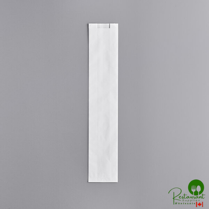 Bagcraft Packaging 300160 4 1/2" x 2 1/2" x 24" White Bread Bag - 1,000/Case