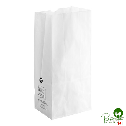 Duro 6 lb. White Paper Bag - 500/Bundle