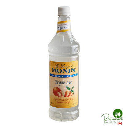 Monin Sugar-Free Triple Sec Flavoring Syrup 1 Liter - 4/Case