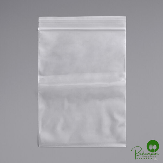 12" x 12" 3 Mil Clear LDPE Zip Top Bag By Prime - 1,000/Case